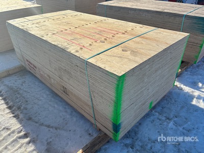 Quantity of (40) 3/4 in 4x8 CSP/DFP No Stamp 合板 (Unused)