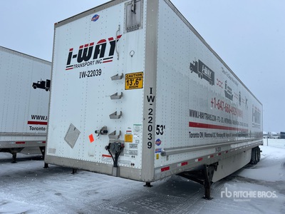 2022 Utility VS2DX 53 ft x 102 in T/A Semi-remorque fourgon