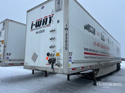 2022 Utility 4000D-X 53 ft x 102 in T/A Semi-remorque fourgon