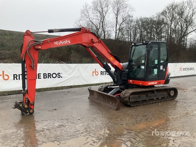 2018 Kubota KX080-4 Tracked Excavator