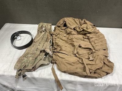 (6) Field Pack Frame Assemblies, (25) Tactical Assault Panels & Assorted Items