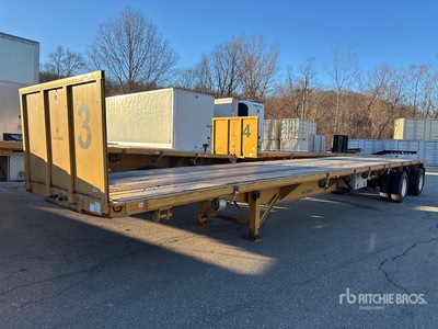 1996 Utility FS2CHAE 45 ft T/A Spread Axle Flatbed Trailer