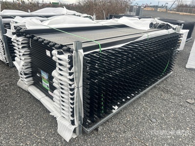 Quantity of (30) 2026 suhivelee NF-X-30-4 10 ft x 6 ft Powder Coated Wrought Iron Fencing (Unused)