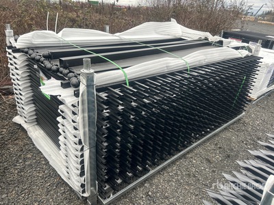 Quantity of (30) 2026 suhivelee NF-X-30-4 10 ft x 6 ft Powder Coated Wrought Iron Fencing (Unused)