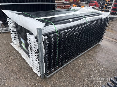Quantity of (30) 2026 suhivelee NF-X-30-4 10 ft x 12 ft Galvanized Wrought Iron Ogrodzenie (Unused)