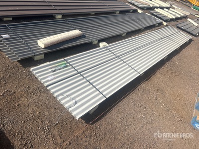 Quantity of (20) 20 ft x 3 ft White Metal Roof Panels Divers - autres (Unused)