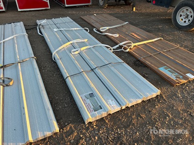 Quantity of (70) 20 ft x 3 ft White Metal Roof Panels (Unused)