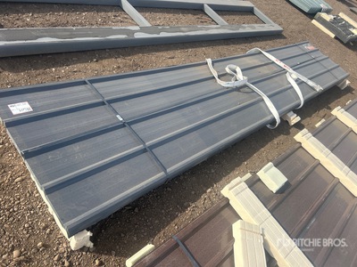 Quantity of (70) 16 ft x 3 ft Grey Metal Roof Panels Divers - autres (Unused)