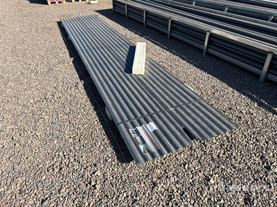 Quantity of (30) 16 ft x 3 ft Grey Metal Roof Panels (Unused)
