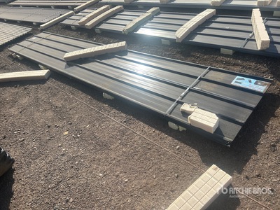 Quantity of (30) Black Metal Roof Panels Divers - autres (Unused)