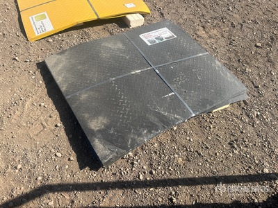 Quantity of (20) Black Steel Diamond Plate 3 ft x 4 ft (Unused)