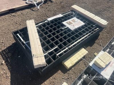 Quantity of (40) Black Metal Rail Panel 6 Gauge 36 in x 72 in (Unused)