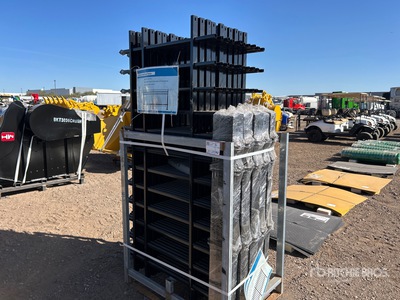 Quantity of (20) 6 Ft X 3 Ft Galvanized Steel سياج