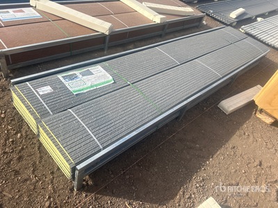 Quantity of (20) Grey Polyurethane Insulated Metal Wall Panels (Unused)