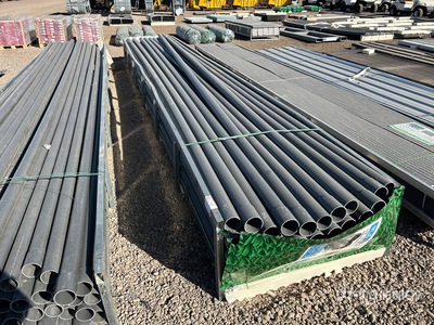 Quantity of (58) Grey UPVC Rigid Non-Metallic Conduit 20 Ft X 3 In Altro materiale (Unused)
