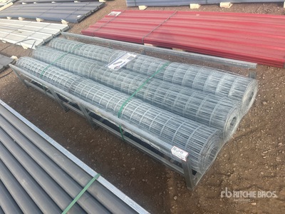 Quantity of (6) Galvanized Welded Wire Mesh 5 Ft X 66 Ft