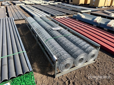 Quantity of (6) Galvanized Welded Wire Mesh 5 Ft X 66 Ft