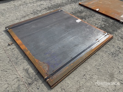Quantity of (2) 2025 Kit Containers 72 in x 72 in Steel Plates
