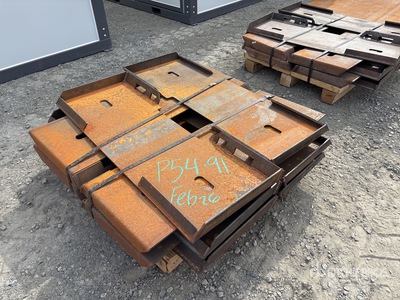 Quantity of (10) 2025 Kit Containers QT-F-BLANK Skid Steer Attachment Mounting Plate