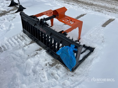 2025 Kit Containers QT-SG-S76-V3 76 in Skeleton Skid Steer Grapple Bucket (Unused)