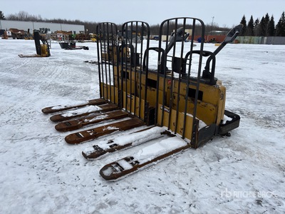 Quantity of (3) Cat 6000 lb Electric Pallet Jack (Inoperable)