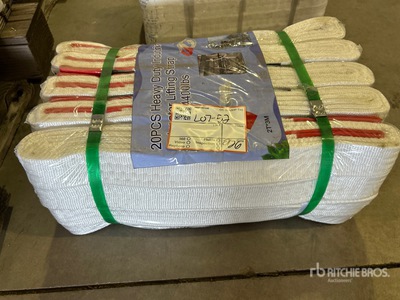 Quantity of (20) Heavy Duty Industrial Polyester Lifting Strap 9.8 ft x 2 in 4400 lb