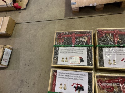 Heavy-Duty Ratchet Load Binders and Chains Set