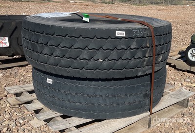 (2) Michelin 315/80R22.5 Tires