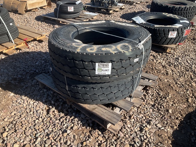 (2) Michelin 315/80R22.5 Tires