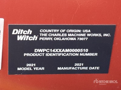 2021 Ditch Witch C14 Walk Behind Trencher