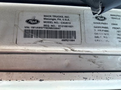 2013 Mack 600 Tracteur routier couchette