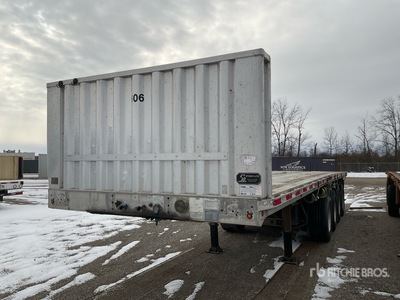 1996 Fontaine Ravens 48 ft Quad/A Flatbed Trailer