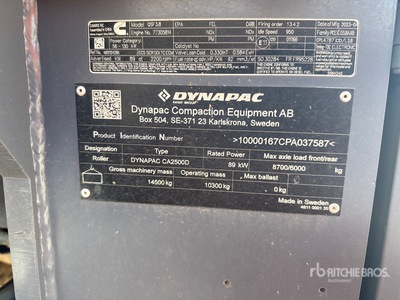 2024 Dynapac CA2500D Smooth Drum Compactor