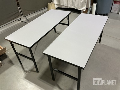 (2) Folding Tent Tables