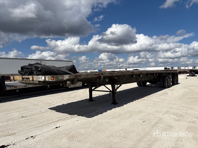 1999 Utility 48 ft Spread Axle Flatbed Trailer