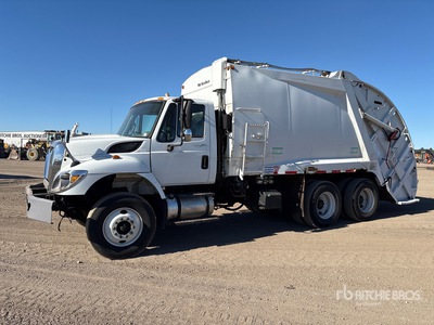 2012 International 7400 6x4 Rear Loader Waste Collection Truck