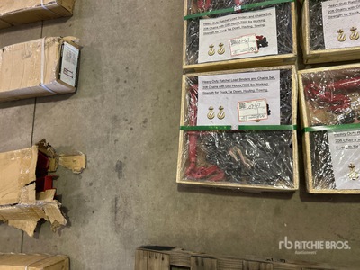 Heavy-Duty Ratchet Load Binders and Chains Set