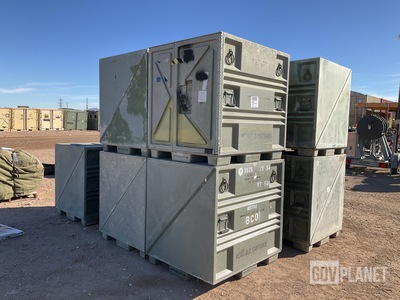 (9) Plastics Research 102440 Pallet Containers