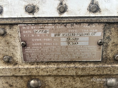 2015 Utility 53 ft T/A Van Trailer