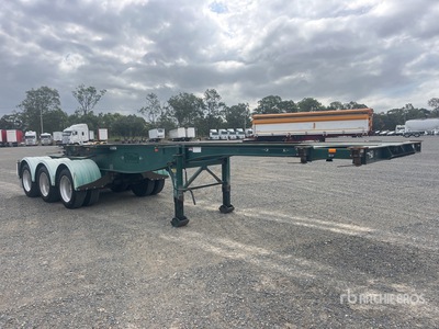 2009 Ophee 6.5 m Tri/A B-Double Lead Skel Trailer