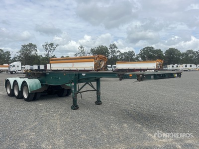 2009 Ophee 6.5 m Tri/A B-Double Lead Container aanhangwagen