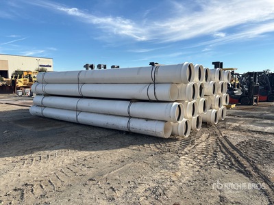 Quantity of (80) JM Eagle 18 in 20 ft PVC Pipe (Unused)