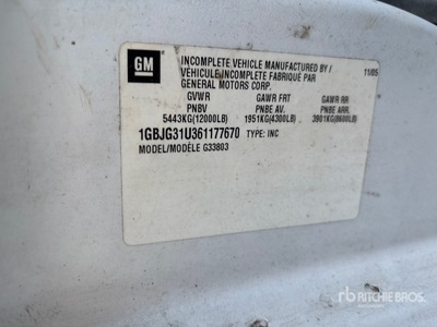 2006 Chevrolet G3500 Fourgon cargo