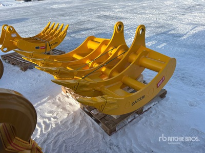 2025 TOFT TOFT10R 64 in Râteau de pelleteuse - Fits Cat 336 (Unused)