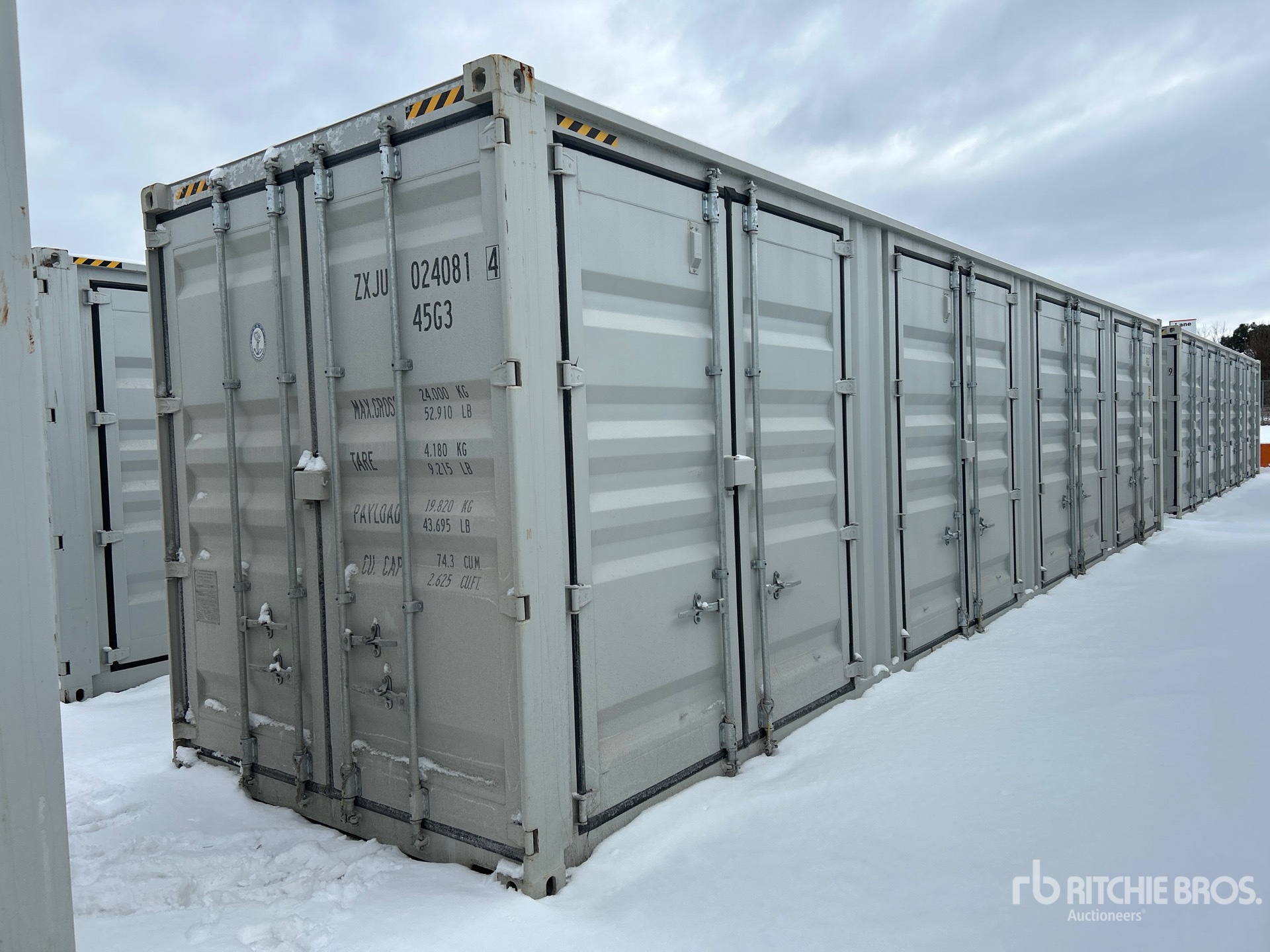 2025 40 ft High Cube Multi-Door Storage Container