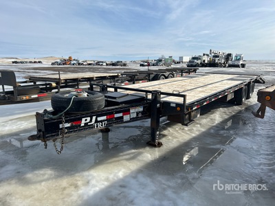 2020 PJ Trailers 12000 lb 28 ft T/A Flatbed Trailer