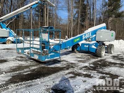 2015 Genie S-60X 4WD Diesel Telescopic Boom Lift