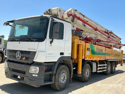 2021 XCMG - Schwing HB58V - XZJ5445THBB 58 m on 2018 Mercedes-Benz Actros 4141E5 8x4 Twin-Steer Betonpomp vrachtwagen