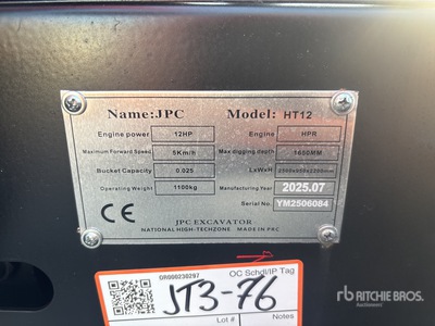 JPC HT12 Minibagger (Unused)