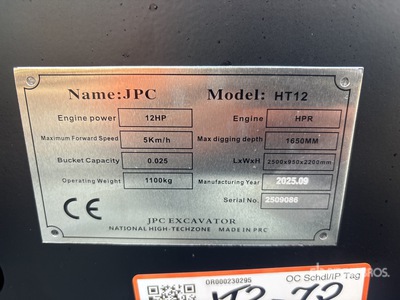 JPC HT12 Minibagger (Unused)